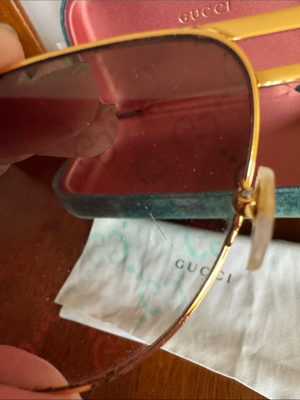Gucci GG1220s Sunglasses with Brown Monogram Lenses